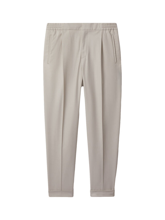 Brighton Relaxed Drawstring Trousers With Turn-Ups